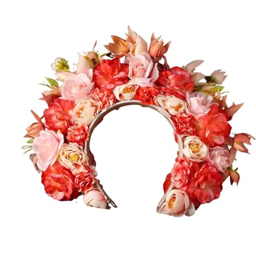 Blumenkranz Haare Haarnadel-Blumen-Seidenblumen-Kopfbedeckung-Haar-Zusätze(Color6) von ZWCSHUU