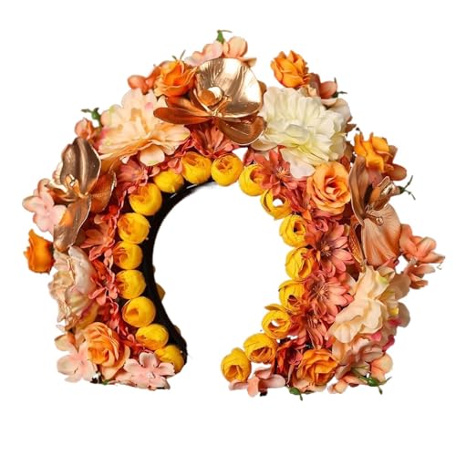 Blumenkranz Haare Lila Haarnadel-Blume im Prinzessinnen-Stil, Damen-Haarnadel-Blumen-Stirnband, Foto-Stirnband im antiken Stil(Color4) von ZWCSHUU