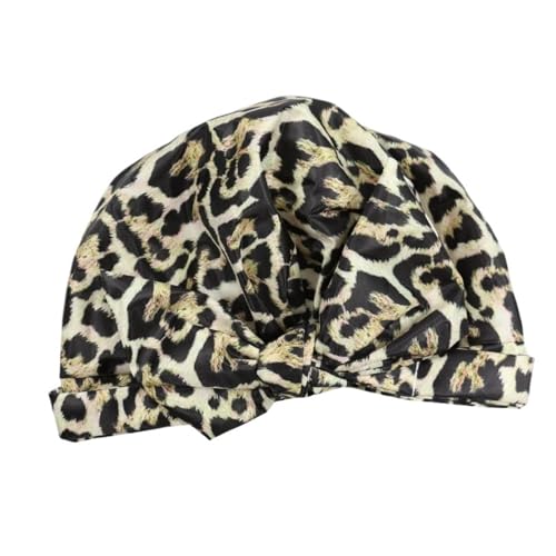 Wasserdichte Duschhaube, gestreifte Badehauben mit verstellbarem Gummiband, stilvolle Duschhaube for Frauen mit langem, dickem Haar Duschhaube für Damen(08) von ZWCSHUU