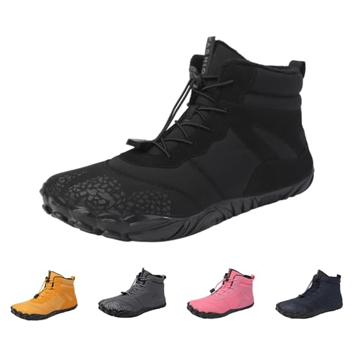 ZWDC angebote des tages heute damenBarfußschuhe Winter Damen Herren Wasserdicht Schnell Trocknend Traillaufschuhe wanderschuhe Zehenschuhe Hohe Warme und rutschfeste Stiefel von ZWDC