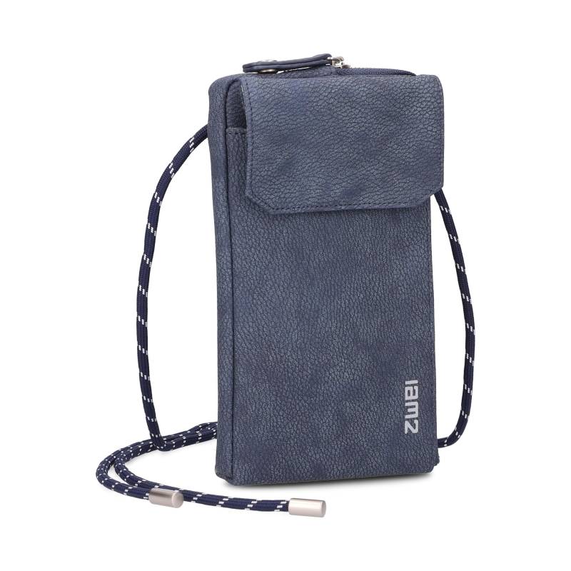 ZWEI - MADEMOISELLE.M Phone Bag MP30 nubuk-blue von ZWEI