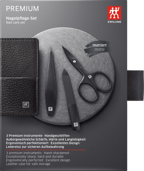 ZWILLING Beauty Nagelpflege Set Leder schwarz 3-teilig 1 Stk. ZWILLING Beauty Nagelpflege Set Leder schwarz 3-teilig 1 Stk. von ZWILLING Beauty