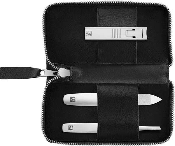 ZWILLING Maniküre Pediküre Set 3tlg. mit Kompakt-Nagelknipser schwarz 1 Stk. von ZWILLING Beauty