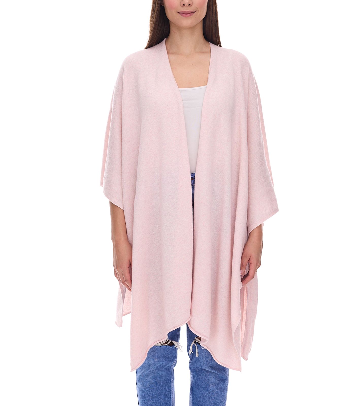 ZWILLINGSHERZ Damen Poncho mit Kaschmir hochwertiges Cape Tunika mit Ärmeln 8029POO Rosa ZWILLINGSHERZ Damen Poncho mit Kaschmir hochwertiges Cape Tunika mit Ärmeln 8029POO Rosa von ZWILLINGSHERZ