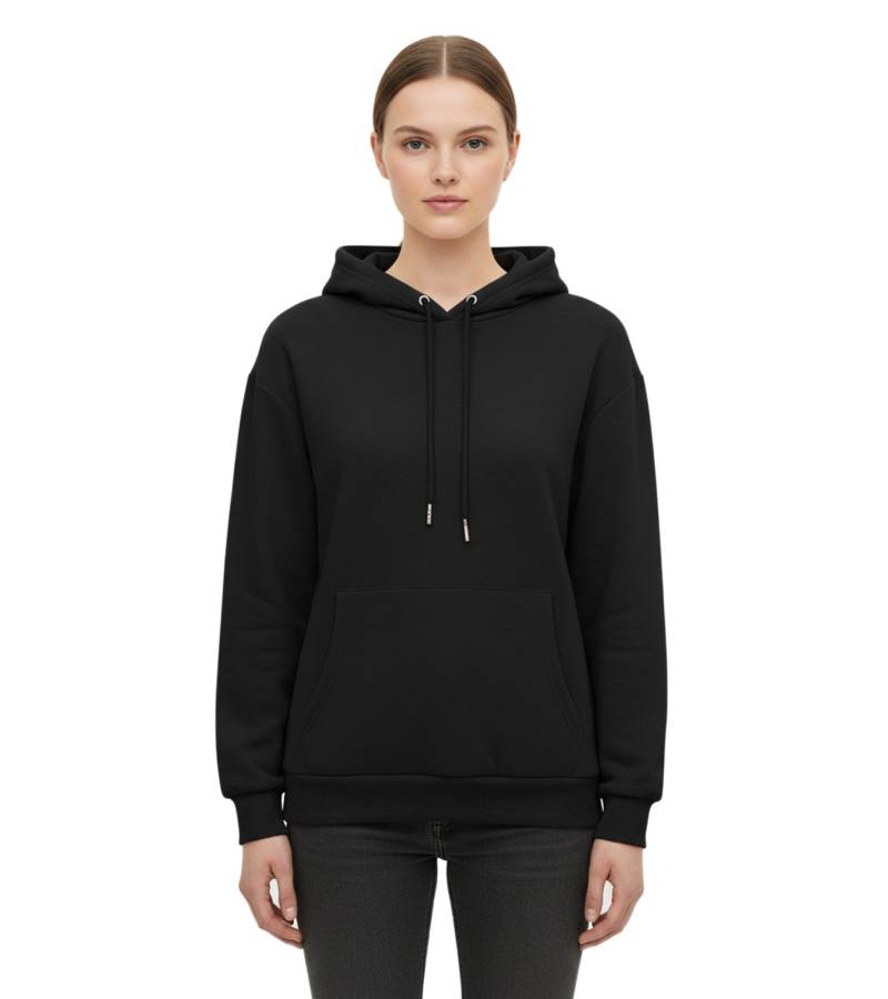 ZWILLINGSHERZ Hoodie Damen Sweat-Pullover Kapuzenpullover mit Tasche 46093-3 Schwarz von ZWILLINGSHERZ