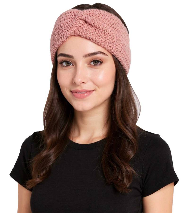 ZWILLINGSHERZ Strick-Stirnband Stirnband mit Wolle Kopfbedeckung Grobstrick Winter-Stirnband Accessoire 8007 Altrosa ZWILLINGSHERZ Strick-Stirnband Stirnband mit Wolle Kopfbedeckung Grobstrick Winter-Stirnband Accessoire 8007 Altrosa von ZWILLINGSHERZ