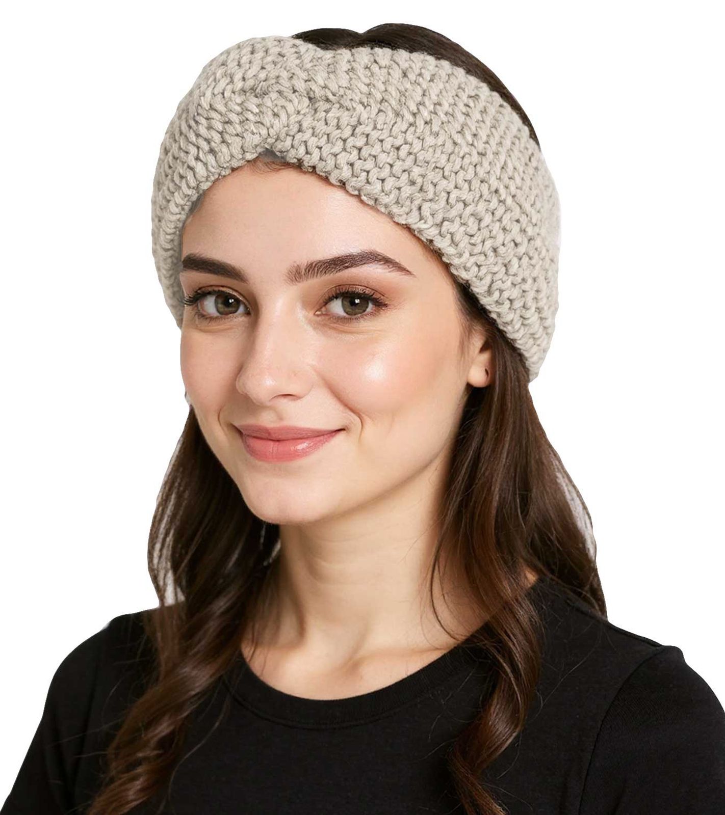ZWILLINGSHERZ Strick-Stirnband Stirnband mit Wolle Kopfbedeckung Grobstrick Winter-Stirnband Accessoire 8007 Hell-Beige ZWILLINGSHERZ Strick-Stirnband Stirnband mit Wolle Kopfbedeckung Grobstrick Winter-Stirnband Accessoire 8007 Hell-Beige von ZWILLINGSHERZ
