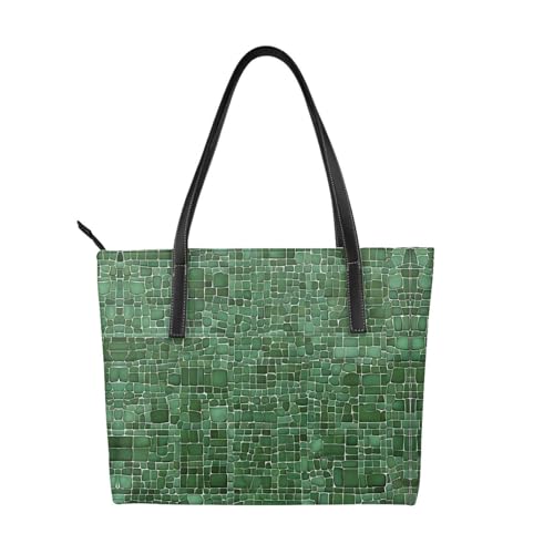 Handtasche mit Alligatorhaut-Druck, hochwertiges PU-Leder, wasserdicht und langlebig, perfekt für Reisen, Arbeit und Freizeit, Schwarz, Einheitsgröße Handtasche mit Alligatorhaut-Druck, hochwertiges PU-Leder, wasserdicht und langlebig, perfekt für Reisen, Arbeit und Freizeit, Schwarz, Einheitsgröße von ZWLPNZZD