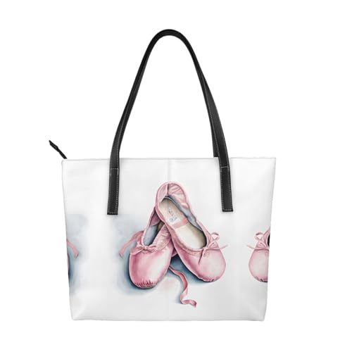 ZWLPNZZD Handtasche mit Balletttänzermotiv, hochwertiges PU-Leder, wasserdicht und langlebig, perfekt für Reisen, Arbeit und Freizeit, Schwarz, Einheitsgröße ZWLPNZZD Handtasche mit Balletttänzermotiv, hochwertiges PU-Leder, wasserdicht und langlebig, perfekt für Reisen, Arbeit und Freizeit, Schwarz, Einheitsgröße von ZWLPNZZD