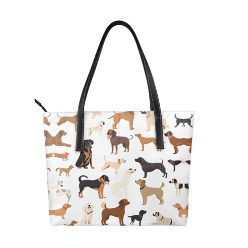 ZWLPNZZD Handtasche mit Beagle-Hunde-Aufdruck, hochwertiges PU-Leder, wasserdicht und langlebig, perfekt für Reisen, Arbeit und Freizeit, Schwarz, Einheitsgröße ZWLPNZZD Handtasche mit Beagle-Hunde-Aufdruck, hochwertiges PU-Leder, wasserdicht und langlebig, perfekt für Reisen, Arbeit und Freizeit, Schwarz, Einheitsgröße von ZWLPNZZD