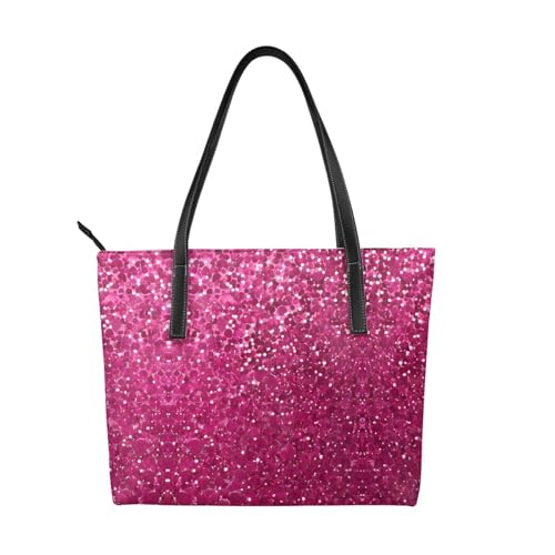 ZWLPNZZD Handtasche mit Glitzermuster, hochwertiges PU-Leder, wasserdicht und langlebig, perfekt für Reisen, Arbeit und Freizeit, Schwarz, Einheitsgröße ZWLPNZZD Handtasche mit Glitzermuster, hochwertiges PU-Leder, wasserdicht und langlebig, perfekt für Reisen, Arbeit und Freizeit, Schwarz, Einheitsgröße von ZWLPNZZD