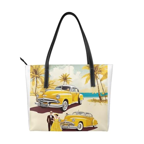 ZWLPNZZD Handtasche mit Insel Kuba, hochwertiges PU-Leder, wasserdicht und langlebig, perfekt für Reisen, Arbeit und Freizeit, Schwarz, Einheitsgröße ZWLPNZZD Handtasche mit Insel Kuba, hochwertiges PU-Leder, wasserdicht und langlebig, perfekt für Reisen, Arbeit und Freizeit, Schwarz, Einheitsgröße von ZWLPNZZD
