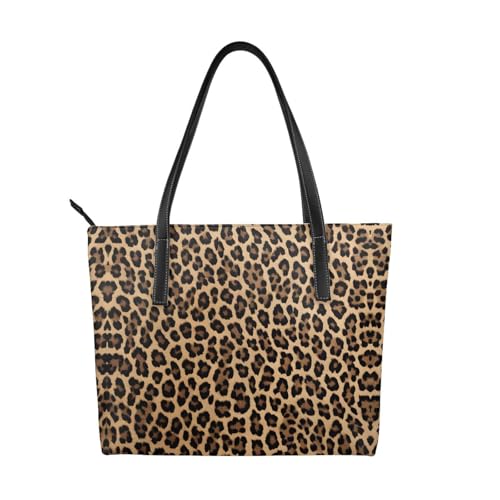 ZWLPNZZD Handtasche mit Leopardenmuster, hochwertiges PU-Leder, wasserdicht und langlebig, perfekt für Reisen, Arbeit und Freizeit, Schwarz, Einheitsgröße ZWLPNZZD Handtasche mit Leopardenmuster, hochwertiges PU-Leder, wasserdicht und langlebig, perfekt für Reisen, Arbeit und Freizeit, Schwarz, Einheitsgröße von ZWLPNZZD