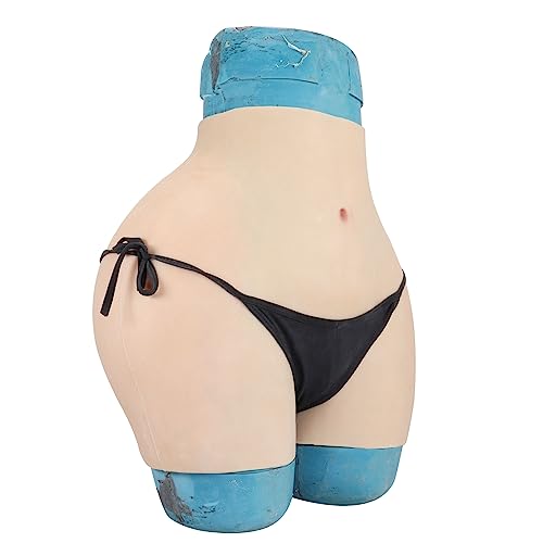 ZWSMS Silikon Höschen Huge Butt Enhance Panty Transgender Fake Vagina Buttock Hips Body Shaper Unterwäsche für Cosplay,Color 3,Short Upgrade von ZWSMS