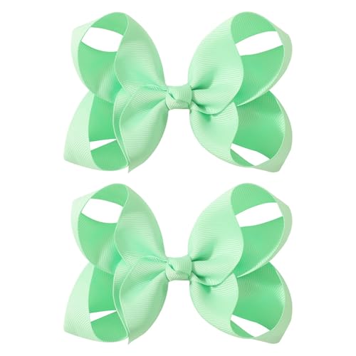 1 Paar Haarspangen mit Schleifenmuster, langlebig, Kinder-Haarspangen mit Perlen, geeignet für verschiedene Anlässe von ZWTPGKRD