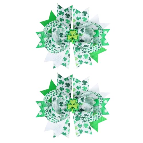 2 x irische Festival-Haarschleifen für Kinder, Haarschmuck, Party-Haarteile für Urlaubs-Outfits und Feiern 2 x irische Festival-Haarschleifen für Kinder, Haarschmuck, Party-Haarteile für Urlaubs-Outfits und Feiern von ZWTPGKRD