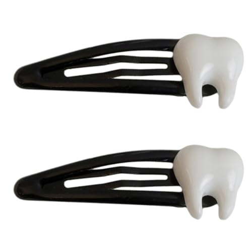 Lustige Zahn-Haarspangen, Haarspange, Haarspange, Haarspange für Damen, Mädchen, Kopfbedeckung, Zubehör von ZWTPGKRD