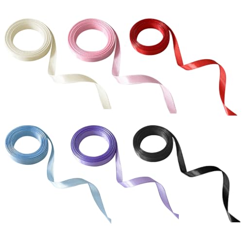 Seiden-Haargummis, trendiges Haar-Accessoire, Seiden-Haargummis für legere und formelle Anlässe, 6 Stück Seiden-Haargummis, trendiges Haar-Accessoire, Seiden-Haargummis für legere und formelle Anlässe, 6 Stück von ZWTPGKRD