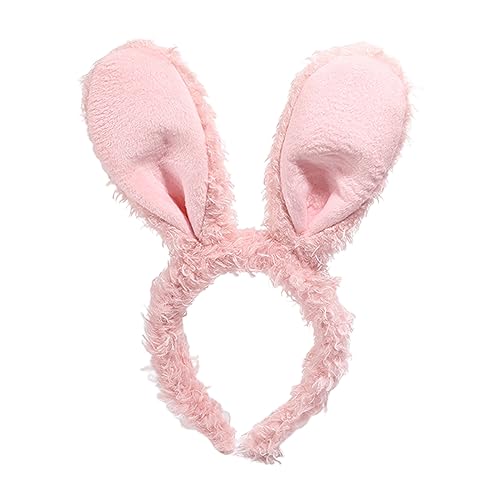 Süßes Ohr-Stirnband für Damen, Studenten, Waschen des Gesichts, Haarband, große Ohren, Stirnbänder, Plüsch, Weihnachts-Haarreifen von ZWTPGKRD