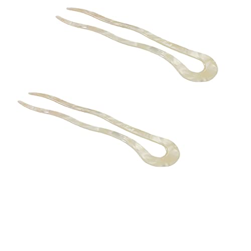 Twist-Haarspange, Acetat, groß, gewellt, U-förmig, Haarnadel, Schildkrötennadel von ZWTPGKRD
