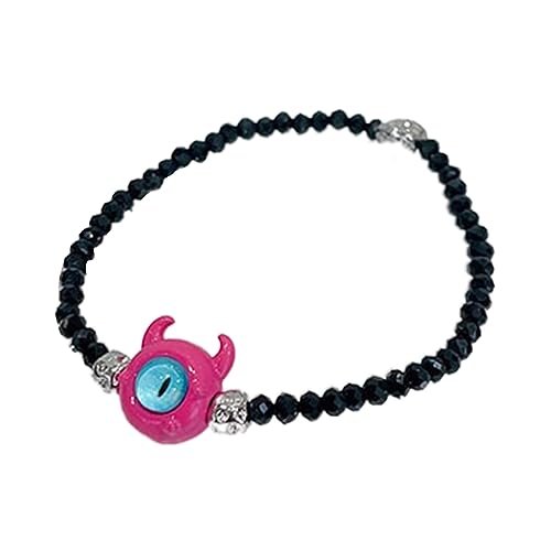 ZWTPGKRD 2023 schwarze Reisperlen-Monster-Armbänder für Damen, leicht, luxuriöses Design, exquisit, hochwertiger Boudoir-Paar, verstellbarer Schmuck, Einheitsgröße, Reisperlen + Legierung, Kein von ZWTPGKRD