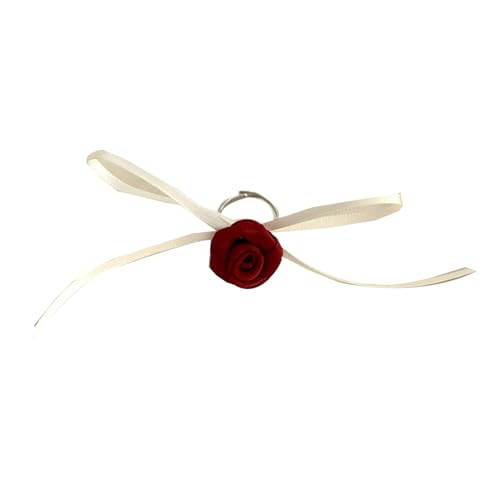 ZWTPGKRD Blumen-Charm-Schmuck, Blumenanhänger, Halskette/Ringe/Ohrringe, stilvolle Rosenblüten-Form, Schlüsselbeinkette, femininer Schmuck ZWTPGKRD Blumen-Charm-Schmuck, Blumenanhänger, Halskette/Ringe/Ohrringe, stilvolle Rosenblüten-Form, Schlüsselbeinkette, femininer Schmuck von ZWTPGKRD