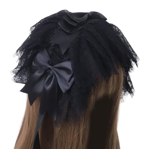 ZWTPGKRD Cosplay Spitze Stirnbänder Casual Spitze Kopfbedeckung Haarbänder Mode Kopfbedeckung Make-up Haarbänder Geburtstag Party von ZWTPGKRD