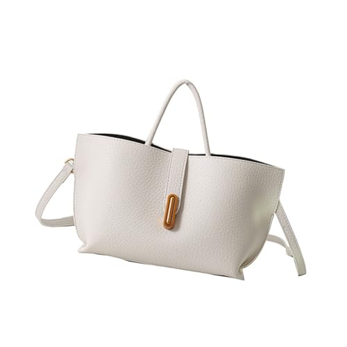 ZWTPGKRD Damen Eimertasche, einfarbig, Umhängetasche, PU-Leder, Handtasche, koreanischer Stil, Umhängetasche, einfache Kuriertasche für den täglichen Gebrauch, beige, As shown in the picture (error 1 ZWTPGKRD Damen Eimertasche, einfarbig, Umhängetasche, PU-Leder, Handtasche, koreanischer Stil, Umhängetasche, einfache Kuriertasche für den täglichen Gebrauch, beige, As shown in the picture (error 1 von ZWTPGKRD