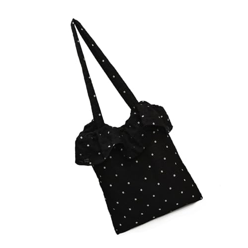 ZWTPGKRD Damen-Schultertasche, Chiffon, große Kapazität, Umhängetasche, Handtasche, Abendtasche, Geldbörse, Valentinstagsgeschenk, Schwarz , As shown in the picture (error 1-1352cm) von ZWTPGKRD