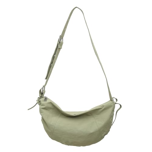 ZWTPGKRD Damen-Umhängetasche, koreanischer Stil, Knödel, plissiert, Kuriertasche, einfarbig, Crossbody-Tasche für Pendler im Alltag von ZWTPGKRD
