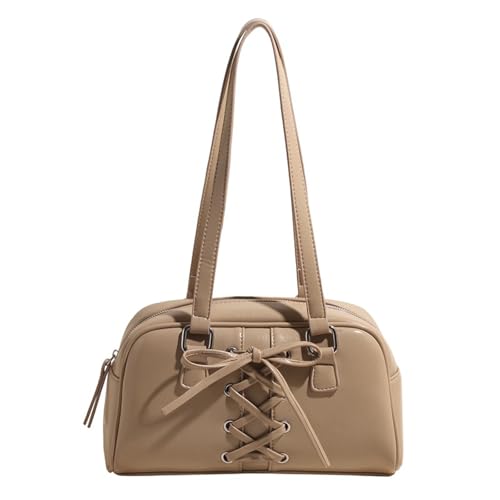 ZWTPGKRD Elegante Ballett-inspirierte Umhängetasche mit Schleifen, für modische Frauen, Pendeln oder Einkaufen, khaki, As shown in the picture (error 1-709cm) von ZWTPGKRD