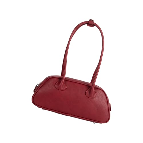 ZWTPGKRD Luxuriöse PU-Umhängetasche, modische Schultertaschen, lässige Unterarm-Geldbörse für den täglichen Gebrauch und Abschlussball, rot, As shown in the picture (error 1-823cm) von ZWTPGKRD