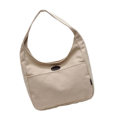 ZWTPGKRD Nylon-Schultertasche, großes Fassungsvermögen, einfache Handtasche, einfarbig, Unterarmtasche, lässige Achseltasche für Reisen, Einkaufen, Arbeit, beige, As shown in the picture (error 1-14cm ZWTPGKRD Nylon-Schultertasche, großes Fassungsvermögen, einfache Handtasche, einfarbig, Unterarmtasche, lässige Achseltasche für Reisen, Einkaufen, Arbeit, beige, As shown in the picture (error 1-14cm von ZWTPGKRD