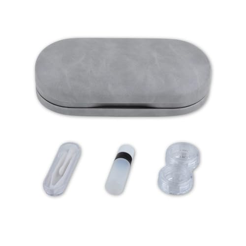 ZWTPGKRD Reiseobjektiv-Box, Organizer, modische Kontaktlinsenträger, Kontaktlinsenzubehör für den täglichen Gebrauch und auf Reisen, grau ZWTPGKRD Reiseobjektiv-Box, Organizer, modische Kontaktlinsenträger, Kontaktlinsenzubehör für den täglichen Gebrauch und auf Reisen, grau von ZWTPGKRD