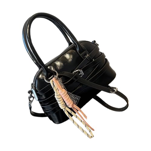 ZWTPGKRD Verstellbare Retro-Umhängetasche, geräumig, PU-Leder, Umhängetasche, Handtasche für Damen, Büro, Pendeln und Freizeit, Reisen, Schwarz: ohne Anhänger, As shown in the picture (error 1-631cm) ZWTPGKRD Verstellbare Retro-Umhängetasche, geräumig, PU-Leder, Umhängetasche, Handtasche für Damen, Büro, Pendeln und Freizeit, Reisen, Schwarz: ohne Anhänger, As shown in the picture (error 1-631cm) von ZWTPGKRD