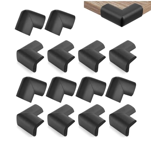 ZWWOGE 12 Stück Kantenschutz, Kindersicherung für Tischkanten und Scharfe Stellen, Selbstklebend Tischeckenschutz mit 3M Kleber, Stoßschutz Kantenschutz&Eckenschutz Baby & Kinder mit Schaumstoff von ZWWOGE