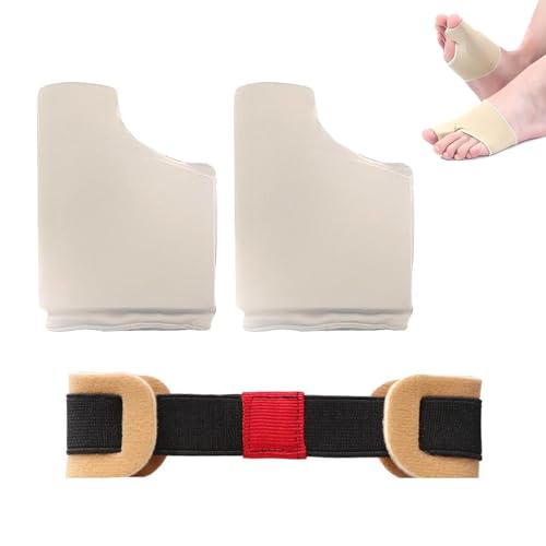 ZWWOGE 2+1 Hallux Valgus Schutz Bandage,Hallux Valgus Zehenspreizer,Hallux Valgus Socken,Zeh Bandage Korrektur,Hallux Valgus Bandage mit Silikonpads für Männer und Frauen. von ZWWOGE