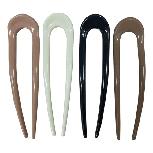 ZWWOGE 4 Stück French Hair Pin, Französische Haarspange, Französische Haarnadel für Frauen Mädchen Alle Haartypen ZWWOGE 4 Stück French Hair Pin, Französische Haarspange, Französische Haarnadel für Frauen Mädchen Alle Haartypen von ZWWOGE
