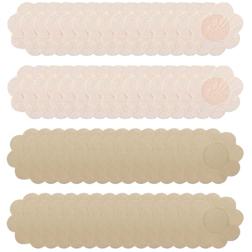 ZWWOGE 60 Stück Nipple Patches Selbstklebend,Unsichtbare Nippelabdeckung Unsichtbare Nipple Abdeckungen Sticker,Einweg Nipple Abdeckungen für Frauen - Flower von ZWWOGE