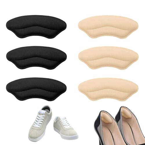 ZWWOGE Fersenpolster 6 Paar, Kleber Antirutsch Fersenschutz für Schuhe, Schuheinlagen für lose Schuhe, Füller für verbesserte Schuhpassform und Komfort, Fersenkissen für Damen & Herre ZWWOGE Fersenpolster 6 Paar, Kleber Antirutsch Fersenschutz für Schuhe, Schuheinlagen für lose Schuhe, Füller für verbesserte Schuhpassform und Komfort, Fersenkissen für Damen & Herre von ZWWOGE