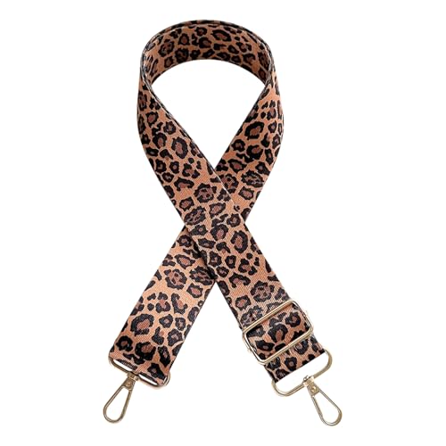 ZWWOGE Leo Gurt Tasche Leopardenmuster Damen,Leo Taschengurt Breit 3.8cm,Taschen Gurte zum Wechseln,Leo Tasche Damen,Verstellbar Schultergurt für Taschen Taschengurte Umhängetasche für Mädchen von ZWWOGE