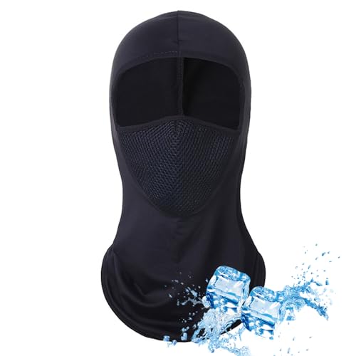 ZWWOGE Sommer Sturmhaube für Herren und Damen,Fahrradmütze Unter Helm,Hoch atmungsaktive Balaclava,Kühlung Sturmmaske Atmungsaktiv Balaclava für Outdoor Sports Radfahren,Motorrad,Fahrrad von ZWWOGE