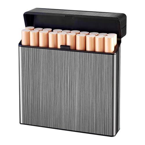 ZWWOGE Zigarettenetui, Zigarettenbox Fasst 20 Zigaretten, Flip Top Zigaretten Box, Druck- und Feuchtigkeitsbeständiges Versiegeltes Zigarettenetui Metall,Cigarette Case,Geschenk für Raucherliebhaber von ZWWOGE