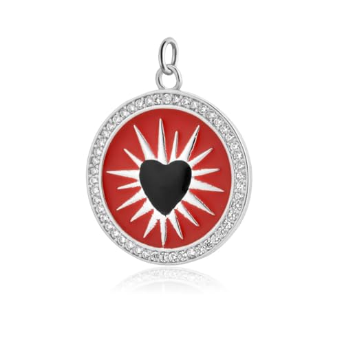 ZXBNVC 925 Anhänger für Damen, Hochzeit, Rock, Punk, zart, keine Halskette, Einstellbar, Zirkonia ZXBNVC 925 Anhänger für Damen, Hochzeit, Rock, Punk, zart, keine Halskette, Einstellbar, Zirkonia von ZXBNVC