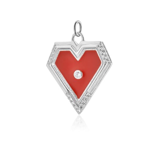 ZXBNVC 925 Anhänger für Damen, Hochzeit, Rock, Punk, zart, keine Halskette, Einstellbar, Zirkonia ZXBNVC 925 Anhänger für Damen, Hochzeit, Rock, Punk, zart, keine Halskette, Einstellbar, Zirkonia von ZXBNVC