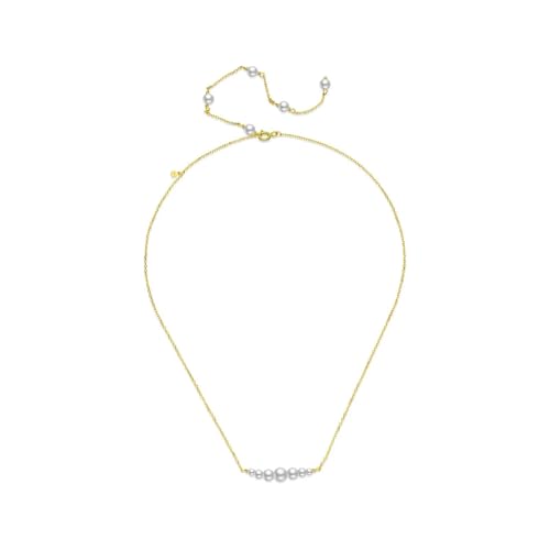 ZXBNVC 925 Choker lange Kette Halskette Perle Frauen Luxus feiner Schmuck Hochzeit, Einstellbar, Zirkonia ZXBNVC 925 Choker lange Kette Halskette Perle Frauen Luxus feiner Schmuck Hochzeit, Einstellbar, Zirkonia von ZXBNVC