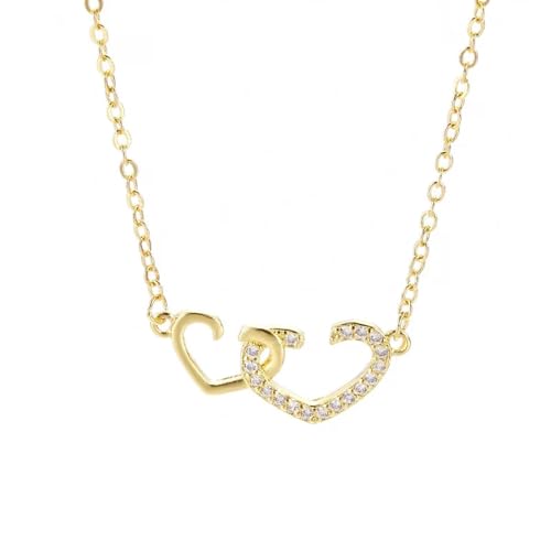 ZXBNVC 925 Damen-Liebeshalskette, modisch, Schlüsselbeinkette, exquisiter Schmuck, Verlobung, stapelbar, vielseitig, Einstellbar, Zirkonia ZXBNVC 925 Damen-Liebeshalskette, modisch, Schlüsselbeinkette, exquisiter Schmuck, Verlobung, stapelbar, vielseitig, Einstellbar, Zirkonia von ZXBNVC