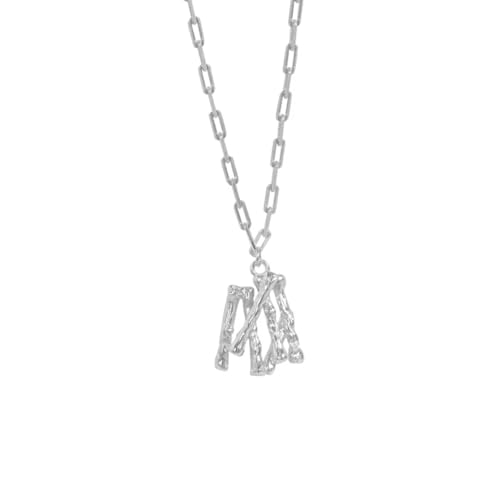 ZXBNVC 925 Geometrischer unregelmäßiger Anhänger, lange Kette, große Halskette, gedreht, exquisiter Schmuck, Damen, Einstellbar, Zirkonia ZXBNVC 925 Geometrischer unregelmäßiger Anhänger, lange Kette, große Halskette, gedreht, exquisiter Schmuck, Damen, Einstellbar, Zirkonia von ZXBNVC