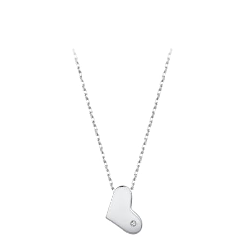 ZXBNVC 925 Glücks-Halskette mit süßem Herzanhänger, transparent, Schmuck, modisch, Damen, Liebe, Hochzeit, exquisit ZXBNVC 925 Glücks-Halskette mit süßem Herzanhänger, transparent, Schmuck, modisch, Damen, Liebe, Hochzeit, exquisit von ZXBNVC
