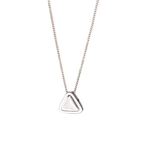 ZXBNVC 925 Halskette, Dreieck, geometrisch, schlichter Anhänger, verstellbar, für Damen und Mädchen ZXBNVC 925 Halskette, Dreieck, geometrisch, schlichter Anhänger, verstellbar, für Damen und Mädchen von ZXBNVC